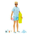 Barbie Blonde Ken Doll with Swim Trunks & Beach Accessories additional 1