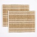 Esselle - Tay Seagrass/ Cotton Table Placemat 35x45cm Cream Colour, Set of 2 additional 2
