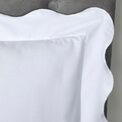 Appletree Boutique - Scallop Edge - 100% Cotton Duvet Cover Set - White additional 2