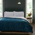 Appletree Heritage - Austell - Velvet Bedspread - 150cm x 220cm in Teal additional 1