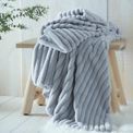 Appletree Hygge - Morritz - Faux Fur Throw - 130 x 180cm in Grey additional 1