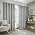 Appletree Loft - Harvest -  Pair of Eyelet Curtains - Silver additional 1