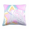 Bedlam - Unicorn - Velvet Cushion Cover - 43 x 43cm in Pink additional 3