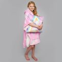 Bedlam - Unicorn - Fleece Poncho - 75 x 92.5cm in Pink additional 4