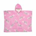 Bedlam - Unicorn - Fleece Poncho - 75 x 92.5cm in Pink additional 2