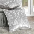 Curtina - Trinity - Jacquard Filled Cushion - 43 x 43cm in Silver additional 1