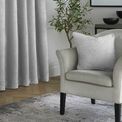 Curtina - Textured Chenille - Textured Filled Cushion - 43 x 43cm in Grey additional 2