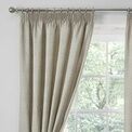 Dreams & Drapes Curtains - Pembrey - Textured Pair of Pencil Pleat Curtains With Tie-Backs - Natural additional 2