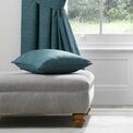 Dreams & Drapes Curtains - Pembrey - Textured Filled Cushion - 43 x 43cm in Teal additional 3