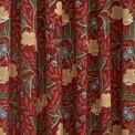 Dreams & Drapes Curtains - Sandringham - 100% Cotton Pair of Pencil Pleat Curtains With Tie-Backs - Red additional 4