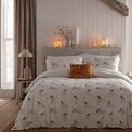 Dreams & Drapes Lodge - Chickadee's - Brushed Cotton Duvet Cover Set - Natural additional 1