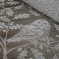 Dreams &amp; Drapes Lodge Woodland Owls Fleece Bedspread in Sage (150cm x 200cm) additional 3