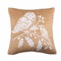 Dreams & Drapes Lodge - Woodland Owls - Velvet Cushion Cover - 43 x 43cm in Ochre additional 1
