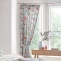Dreams &amp; Drapes Design - Botanical Fruit -  Pair of Pencil Pleat Curtains - Green 66" Width x 72" Drop (168 x 183cm) additional 1