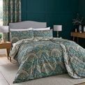 Dreams &amp; Drapes Design - Palais - Reversible Duvet Cover Set - Teal additional 2