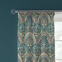 Dreams &amp; Drapes Design - Palais -  Pair of Pencil Pleat Curtains With Tie-Backs - Teal 66" Width x 72" Drop (168 x 183cm) additional 2