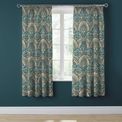 Dreams &amp; Drapes Design - Palais -  Pair of Pencil Pleat Curtains With Tie-Backs - Teal 66" Width x 72" Drop (168 x 183cm) additional 1