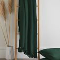 Drift Home - Hayden - 100% Recycled Cotton Throw - 130 x 180cm in Green additional 2