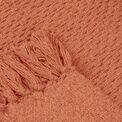 Drift Home - Hayden - 100% Recycled Cotton Throw - 130 x 180cm in Terracotta additional 3
