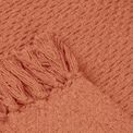Drift Home - Hayden - 100% Recycled Cotton Throw - 130 x 180cm in Terracotta additional 3