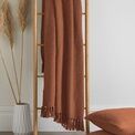Drift Home - Hayden - 100% Recycled Cotton Throw - 130 x 180cm in Terracotta additional 2