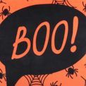 Bedlam - Boo - Velvet Cushion Cover - 43 x 43cm in Orange additional 3