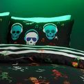 Bedlam - Dancing Skeletons - Glow in the Dark Duvet Cover Set - Black additional 2