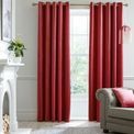 Laurence Llewelyn-Bowen - Montrose - Velvet Blackout Pair of Eyelet Curtains - Claret additional 1