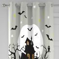 Bedlam Haunted House Glow in the Dark Door Curtain - 54" Width x 84" Drop (138 x 214cm) additional 2