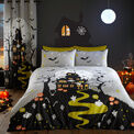 Bedlam - Haunted House - Glow in the Dark Duvet Cover Set - Grey additional 5