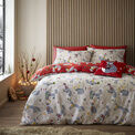 Fusion Christmas Foraging Fox Reversible Duvet Cover Set - Red additional 2