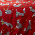 Fusion Christmas Foraging Fox Reversible Duvet Cover Set - Red additional 3