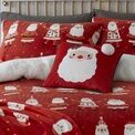 Bedlam - Jolly Santa - Fleece Filled Cushion - 43 x 43cm in Red additional 4