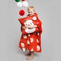 Bedlam - Jolly Santa - Fleece Poncho - 75 x 92.5cm in Red additional 2