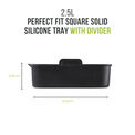 Tower - Square Solid Tray with Divider additional 5