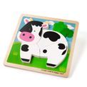 Bigjigs - Chunky Lift Out Cow Puzzle additional 1