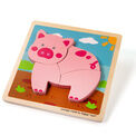 Bigjigs - Chunky Lift Out Pig Puzzle additional 1