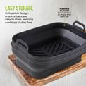 Tower - 2 Pack Rectangular Foldable Silicone Air Fryer Trays additional 3