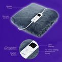 Fleece Heated Blanket - Grey additional 7
