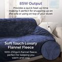 Fleece Heated Blanket - Blue additional 2