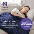 Fleece Heated Blanket - Blue additional 4
