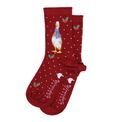 Wrendale Designs - Christmas Scarves Red Duck Socks additional 3