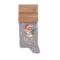 Wrendale Designs - Christmouse Grey Mouse Socks additional 1