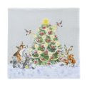 Wrendale Designs - Oh Christmas Tree Woodland Animals Napkin Lunch Size additional 1