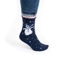 Wrendale Designs - Winter Wonderland Navy Penguin Socks additional 2