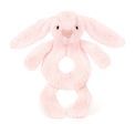 Jellycat - Bashful Pink Bunny Ring Rattle additional 1