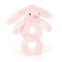 Jellycat - Bashful Pink Bunny Ring Rattle additional 2
