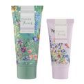 Heathcote &amp; Ivory - Flower Of Focus Nourish &amp; Glow Velvet Washbag with Hand &amp; Body Cream additional 2