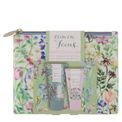 Heathcote &amp; Ivory - Flower Of Focus Nourish &amp; Glow Velvet Washbag with Hand &amp; Body Cream additional 1