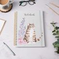 Wrendale Designs - A4 Cat Notebook Whiskers and Wild Flowers Green additional 2